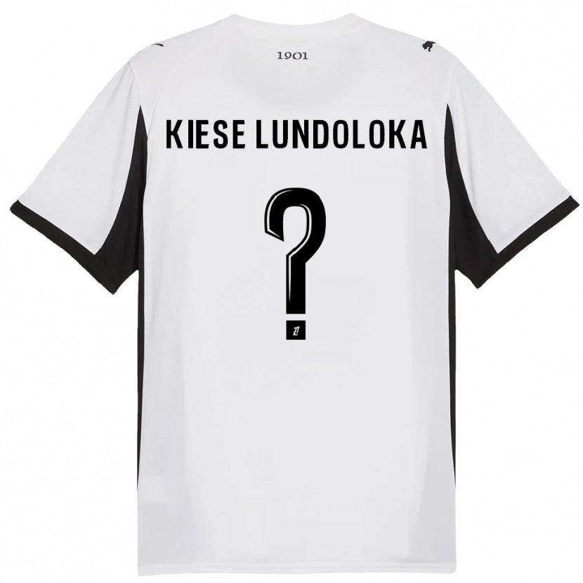 Danxen Kinder Jeanslor Kiese Lundoloka #0 Weiß Schwarz Auswärtstrikot Trikot 2025/26 T-Shirt Österreich