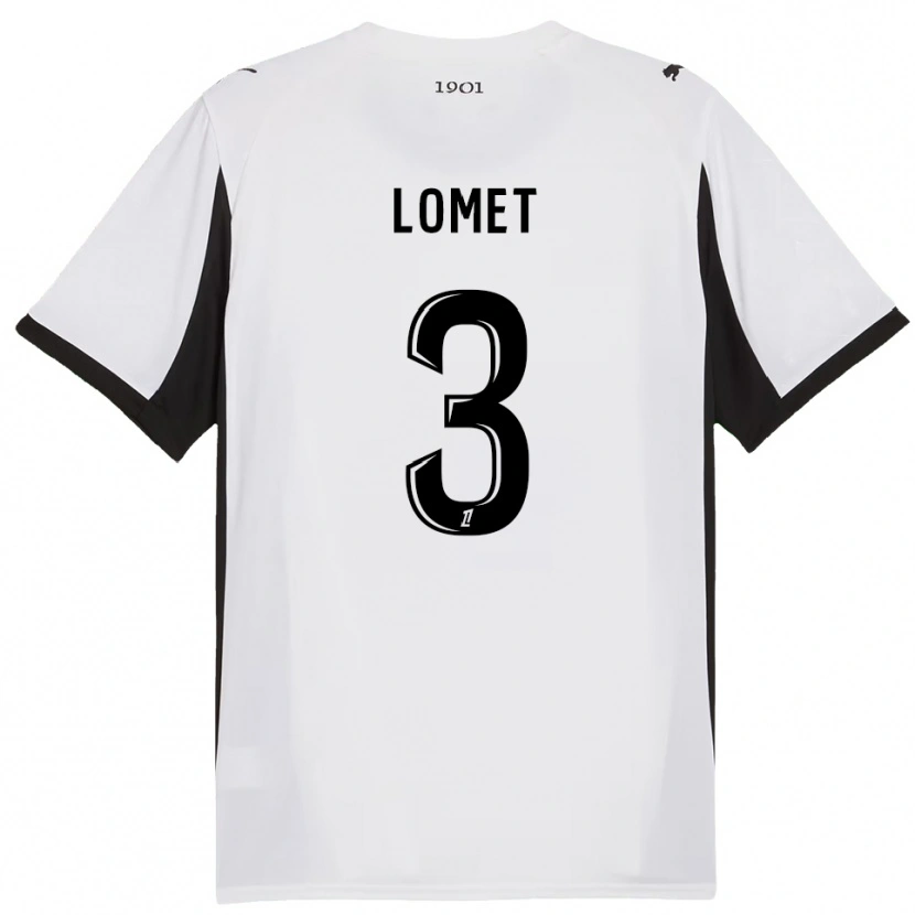 Danxen Kinder Ruben Lomet #3 Weiß Schwarz Auswärtstrikot Trikot 2025/26 T-Shirt Österreich