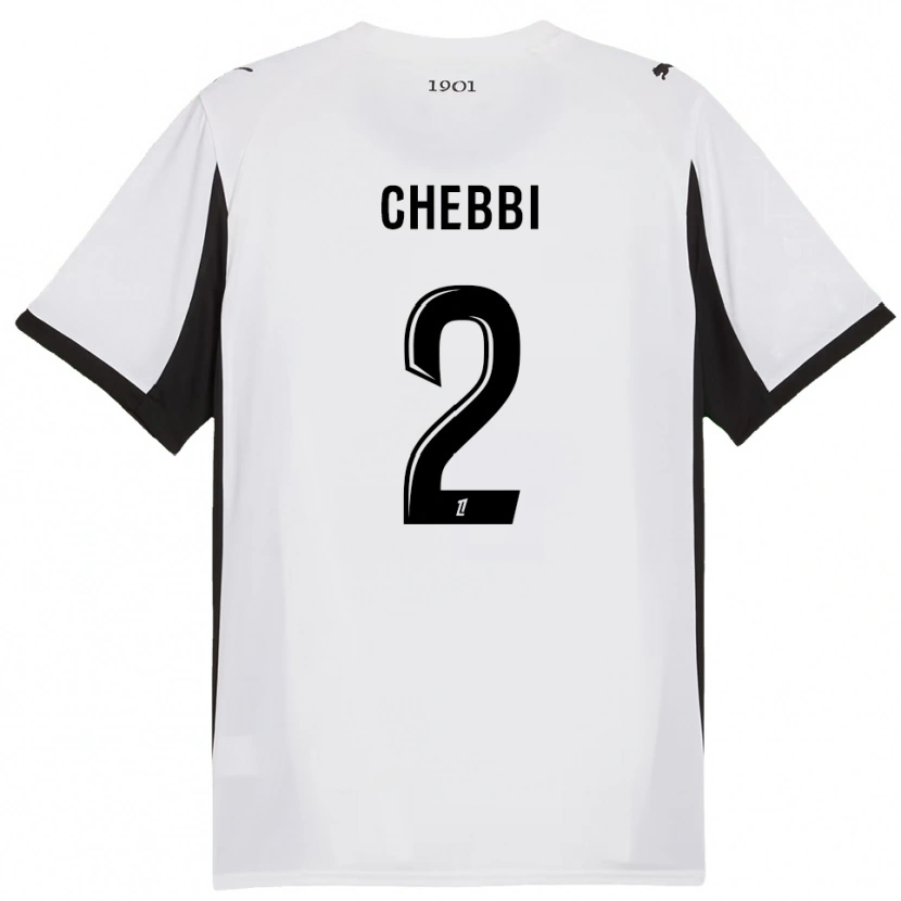 Danxen Kinder Mohamed Chebbi #2 Weiß Schwarz Auswärtstrikot Trikot 2025/26 T-Shirt Österreich