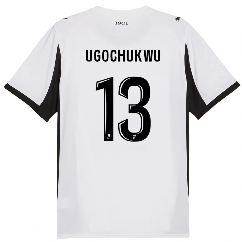 Danxen Kinder Chibuike Ugochukwu #13 Weiß Schwarz Auswärtstrikot Trikot 2025/26 T-Shirt Österreich
