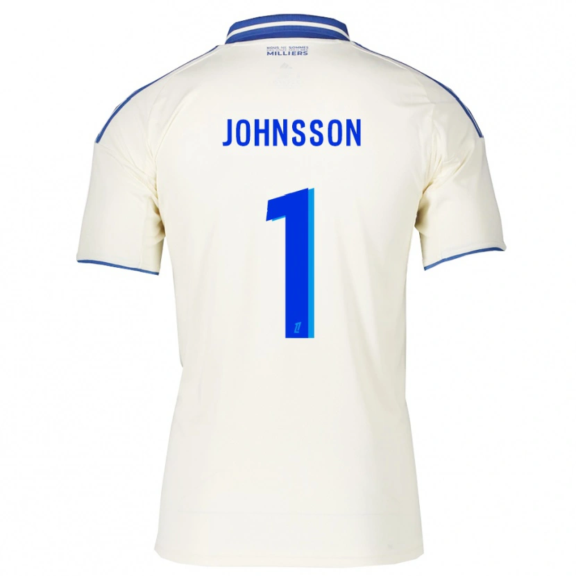 Danxen Kinder Karl-Johan Johnsson #1 Champagner Blau Auswärtstrikot Trikot 2025/26 T-Shirt Österreich