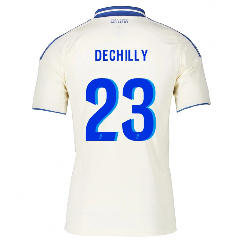 Danxen Kinder Pauline Dechilly #23 Champagner Blau Auswärtstrikot Trikot 2025/26 T-Shirt Österreich