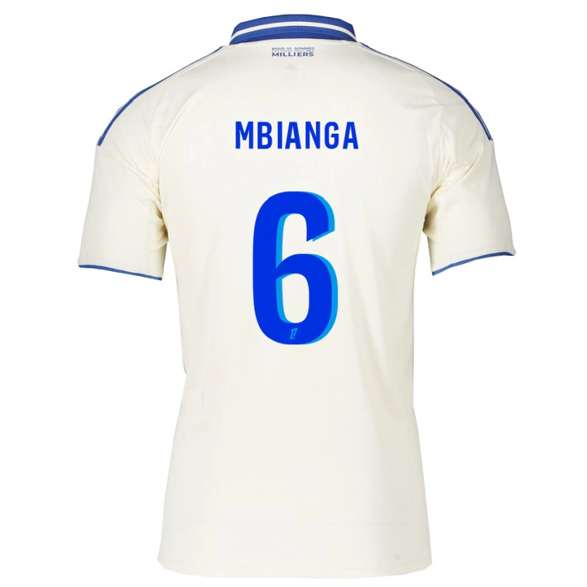 Danxen Kinder Yvan Mbianga #6 Champagner Blau Auswärtstrikot Trikot 2025/26 T-Shirt Österreich