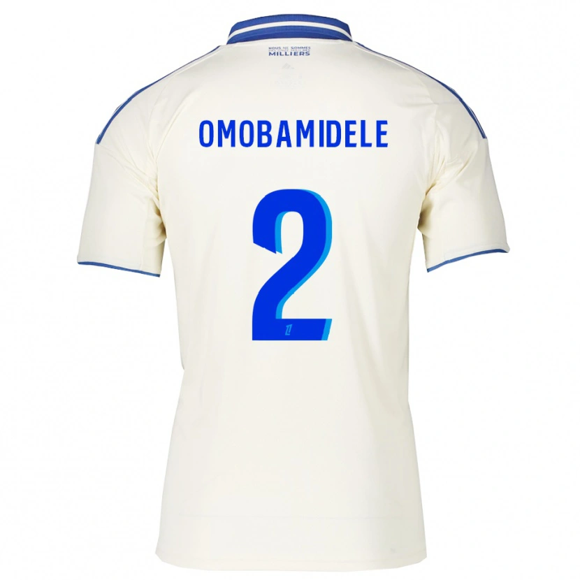 Danxen Kinder Andrew Omobamidele #2 Champagner Blau Auswärtstrikot Trikot 2025/26 T-Shirt Österreich