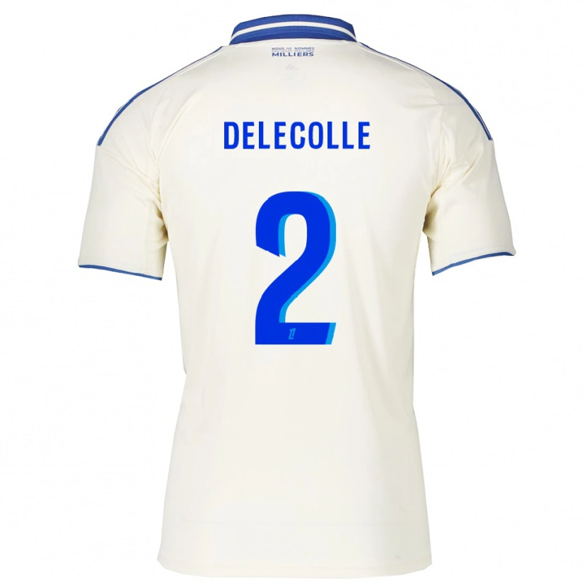 Danxen Kinder Timéo Delecolle #2 Champagner Blau Auswärtstrikot Trikot 2025/26 T-Shirt Österreich