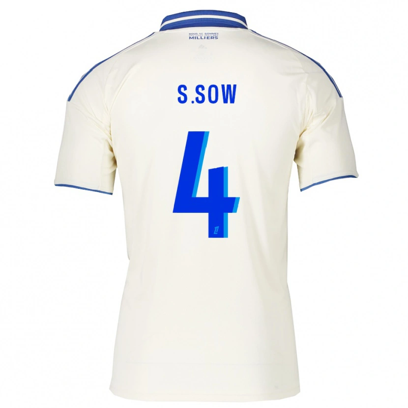 Danxen Kinder Saïdou Sow #4 Champagner Blau Auswärtstrikot Trikot 2025/26 T-Shirt Österreich
