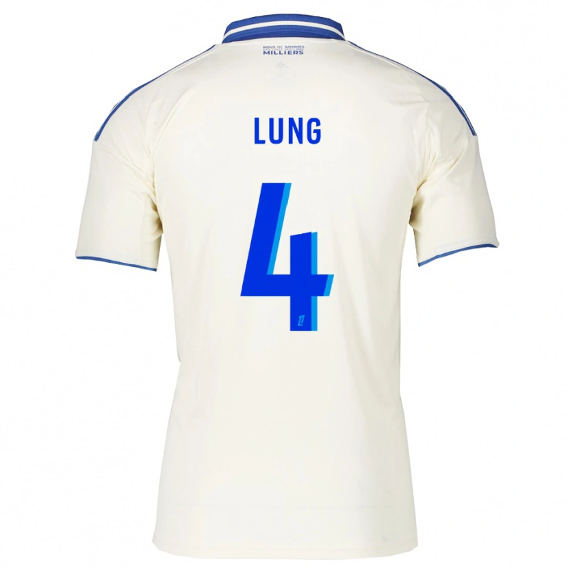 Danxen Kinder Sacha Lung #4 Champagner Blau Auswärtstrikot Trikot 2025/26 T-Shirt Österreich