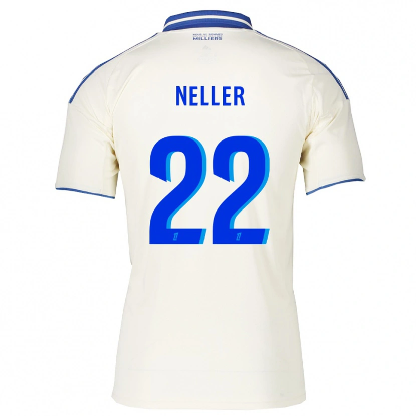 Danxen Kinder Chloé Neller #22 Champagner Blau Auswärtstrikot Trikot 2025/26 T-Shirt Österreich