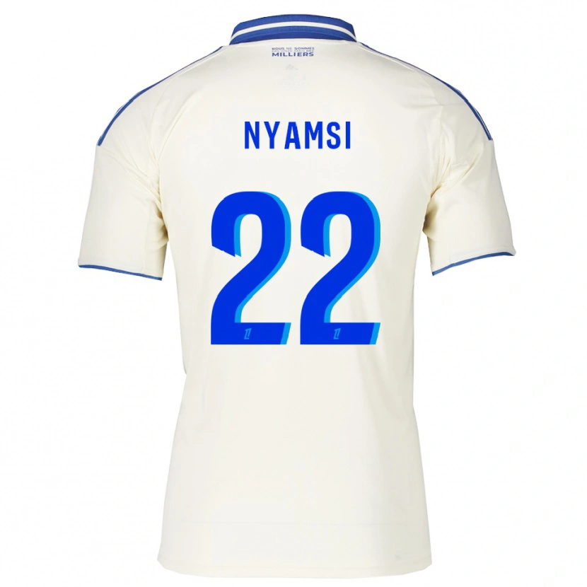 Danxen Kinder Gerzino Nyamsi #22 Champagner Blau Auswärtstrikot Trikot 2025/26 T-Shirt Österreich
