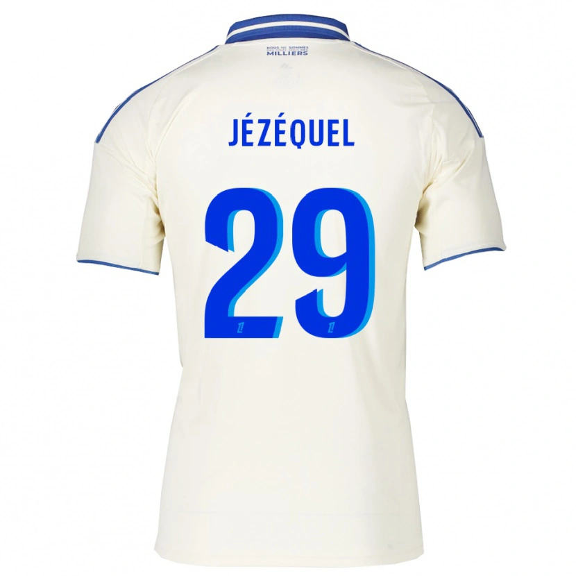 Danxen Kinder Emmy Jézéquel #29 Champagner Blau Auswärtstrikot Trikot 2025/26 T-Shirt Österreich