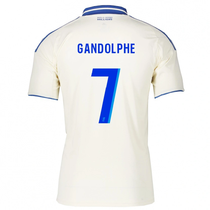 Danxen Kinder Adrien Gandolphe #7 Champagner Blau Auswärtstrikot Trikot 2025/26 T-Shirt Österreich