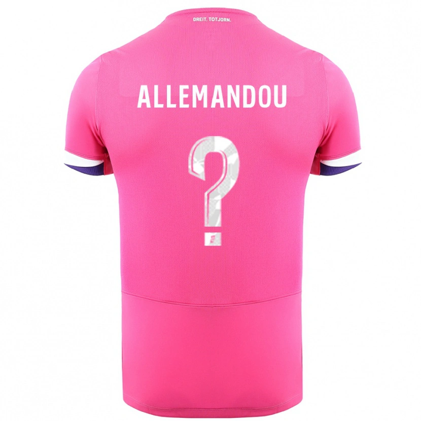 Danxen Kinder Teddy Allemandou #0 Rosa Weiß Auswärtstrikot Trikot 2025/26 T-Shirt Österreich