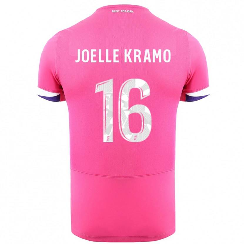 Danxen Kinder Marie Joelle Kramo #16 Rosa Weiß Auswärtstrikot Trikot 2025/26 T-Shirt Österreich