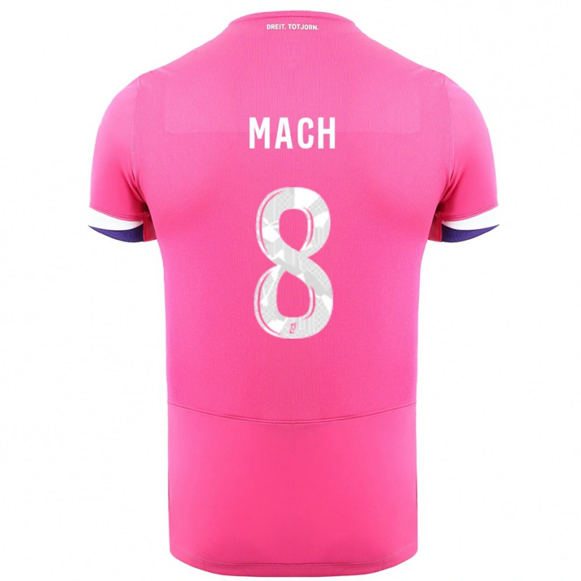 Danxen Kinder Mattéo Mach #8 Rosa Weiß Auswärtstrikot Trikot 2025/26 T-Shirt Österreich
