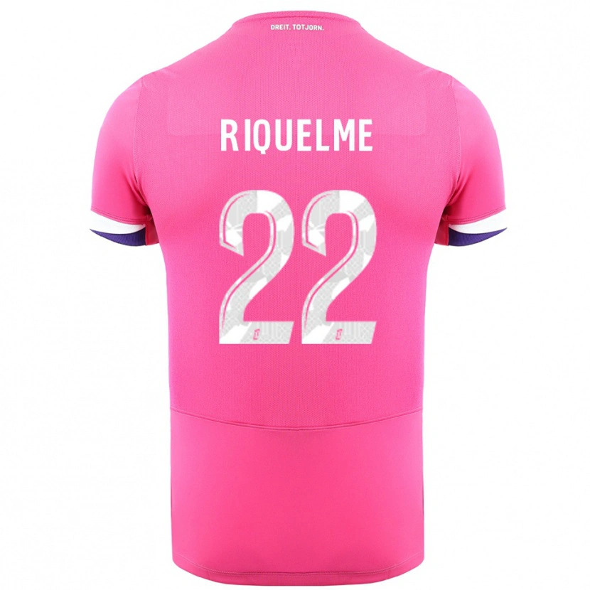Danxen Kinder Laura Riquelme #22 Rosa Weiß Auswärtstrikot Trikot 2025/26 T-Shirt Österreich