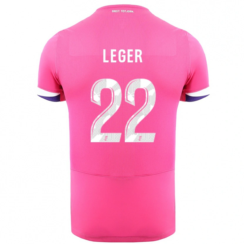 Danxen Kinder Christelle Léger #22 Rosa Weiß Auswärtstrikot Trikot 2025/26 T-Shirt Österreich