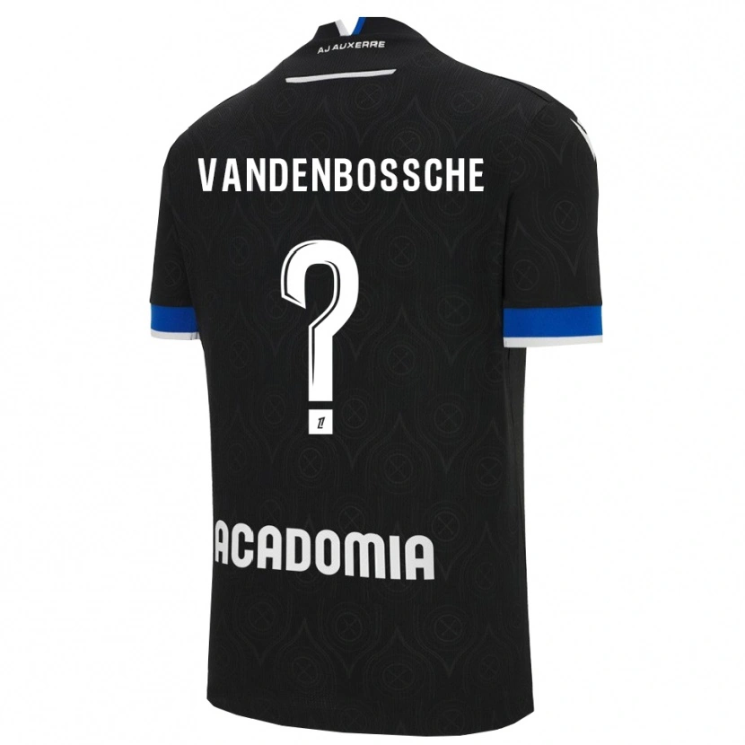Danxen Kinder Louka Vandenbossche #0 Schwarz Weiß Auswärtstrikot Trikot 2025/26 T-Shirt Österreich