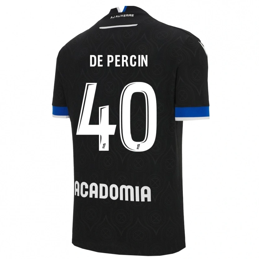 Danxen Kinder Théo De Percin #40 Schwarz Weiß Auswärtstrikot Trikot 2025/26 T-Shirt Österreich