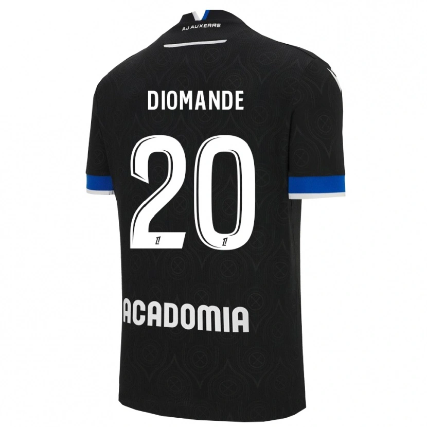Danxen Kinder Sinaly Diomandé #20 Schwarz Weiß Auswärtstrikot Trikot 2025/26 T-Shirt Österreich