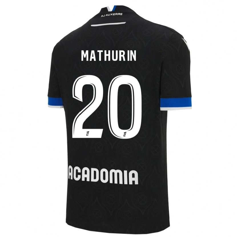 Danxen Kinder Anis Mathurin #20 Schwarz Weiß Auswärtstrikot Trikot 2025/26 T-Shirt Österreich