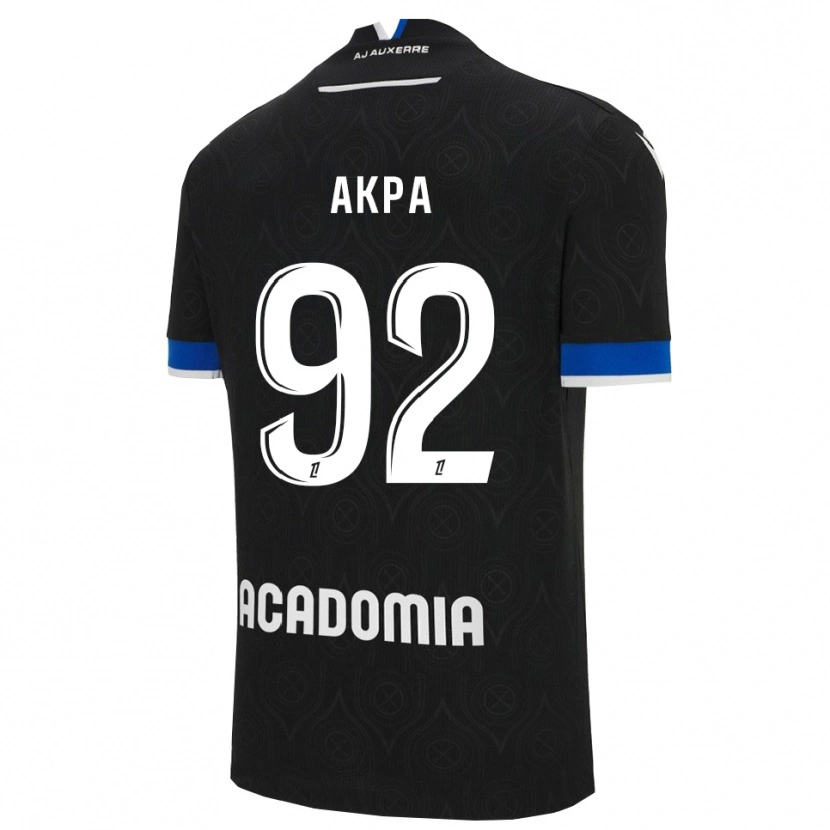 Danxen Kinder Clément Akpa #92 Schwarz Weiß Auswärtstrikot Trikot 2025/26 T-Shirt Österreich