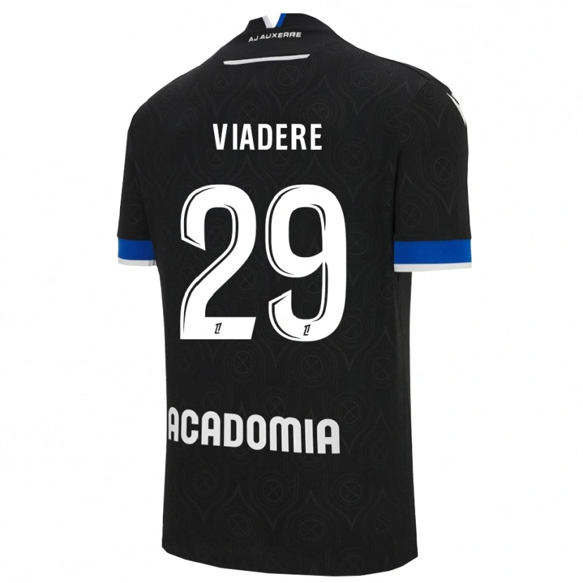 Danxen Kinder Ben Viadere #29 Schwarz Weiß Auswärtstrikot Trikot 2025/26 T-Shirt Österreich