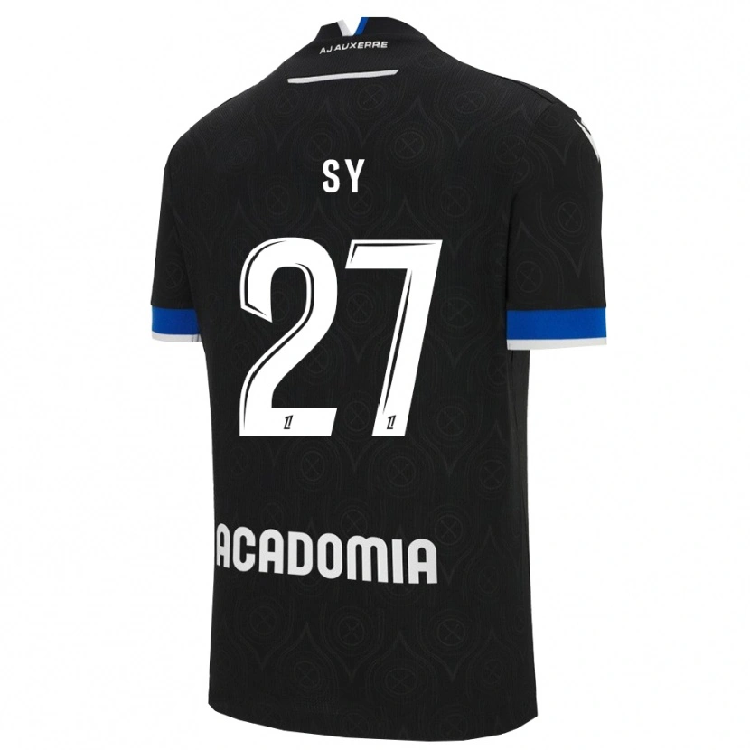Danxen Kinder Lamine Sy #27 Schwarz Weiß Auswärtstrikot Trikot 2025/26 T-Shirt Österreich