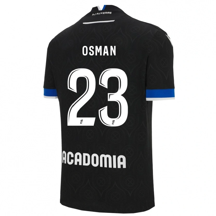 Danxen Kinder Ibrahim Osman #23 Schwarz Weiß Auswärtstrikot Trikot 2025/26 T-Shirt Österreich