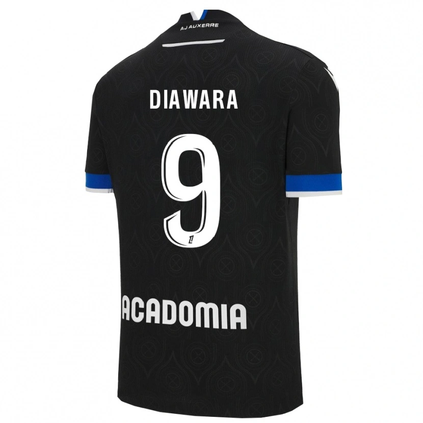 Danxen Kinder Tidiane Diawara #9 Schwarz Weiß Auswärtstrikot Trikot 2025/26 T-Shirt Österreich