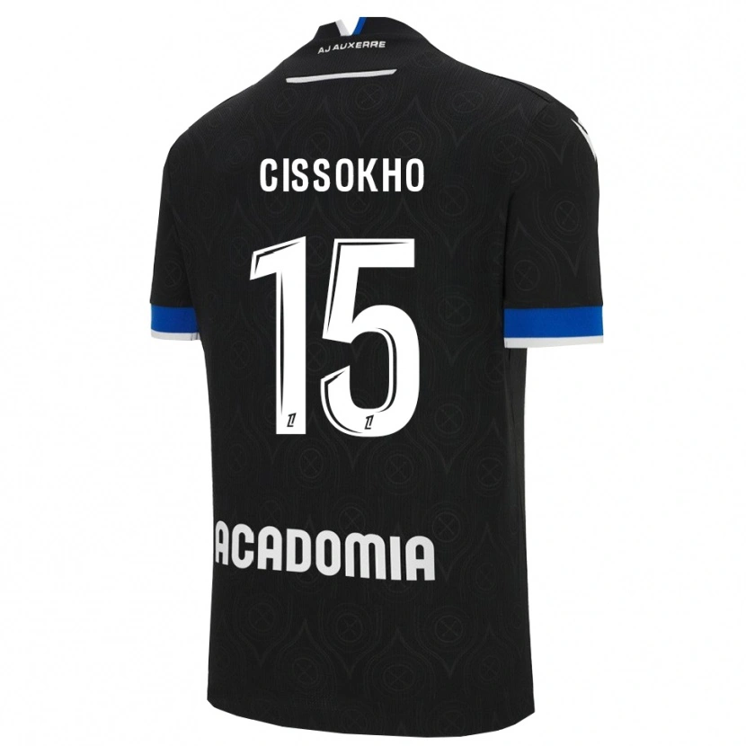Danxen Kinder Mamoudou Cissokho #15 Schwarz Weiß Auswärtstrikot Trikot 2025/26 T-Shirt Österreich