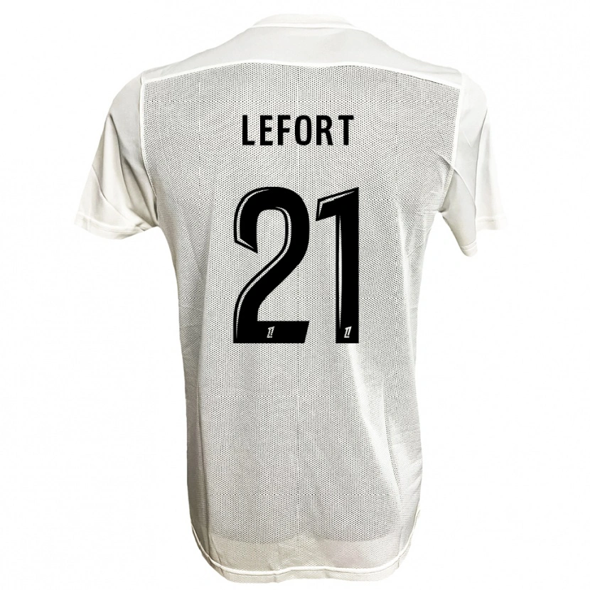 Danxen Kinder Jordan Lefort #21 Schwarz Weiß Auswärtstrikot Trikot 2025/26 T-Shirt Österreich