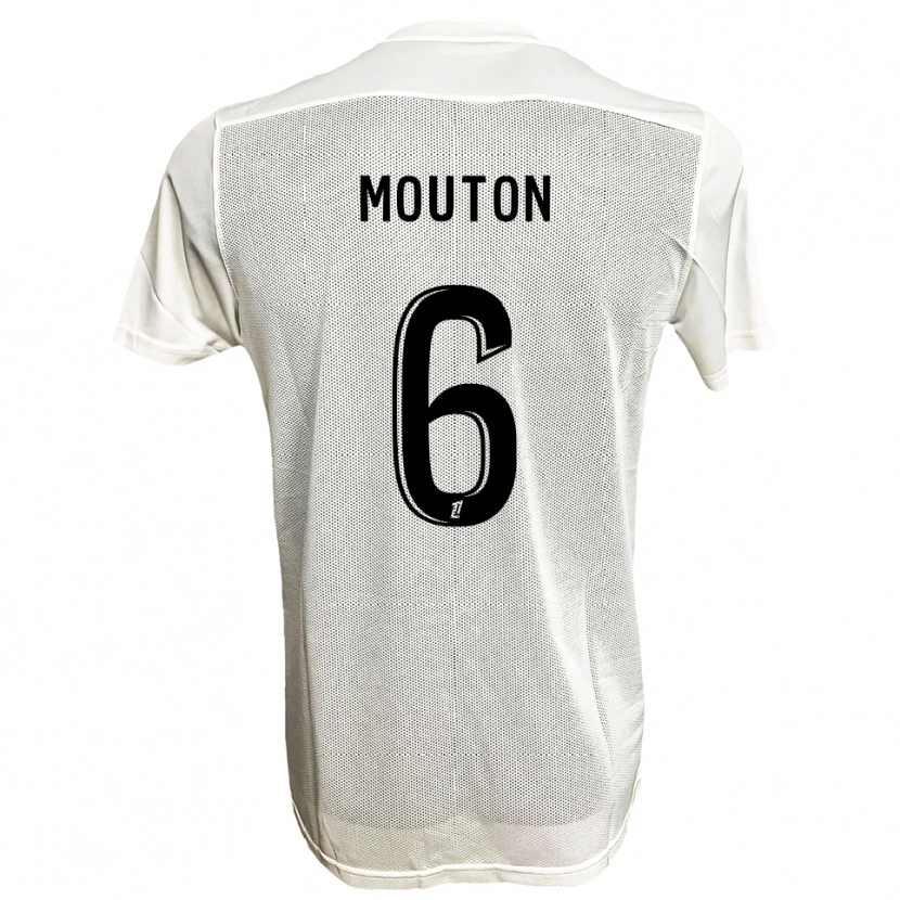 Danxen Kinder Louis Mouton #6 Schwarz Weiß Auswärtstrikot Trikot 2025/26 T-Shirt Österreich
