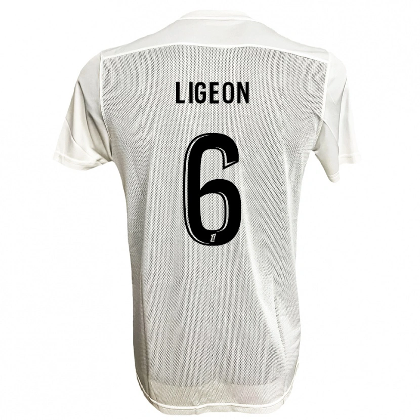 Danxen Kinder Aymeris Ligeon #6 Schwarz Weiß Auswärtstrikot Trikot 2025/26 T-Shirt Österreich