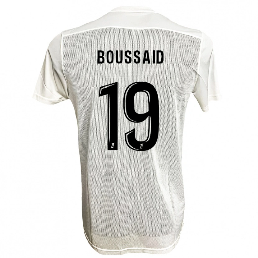 Danxen Kinder Willsem Boussaid #19 Schwarz Weiß Auswärtstrikot Trikot 2025/26 T-Shirt Österreich