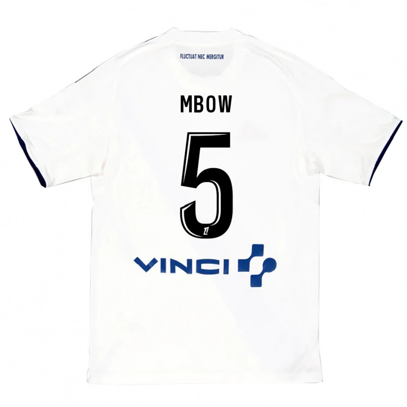 Danxen Kinder Moustapha Mbow #5 Weiß Blau Auswärtstrikot Trikot 2025/26 T-Shirt Österreich