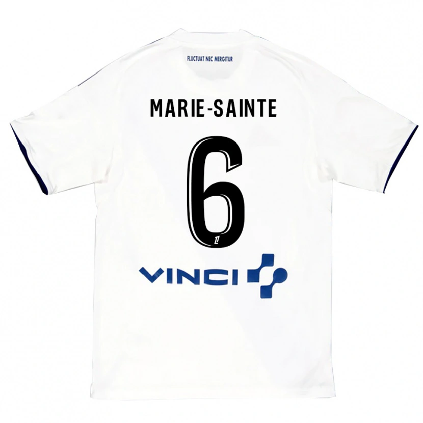 Danxen Kinder Andrew Marie-Sainte #6 Weiß Blau Auswärtstrikot Trikot 2025/26 T-Shirt Österreich