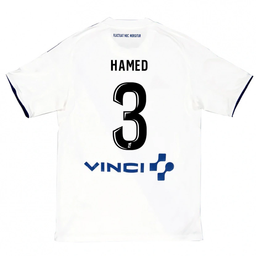 Danxen Kinder Noah Hamed #3 Weiß Blau Auswärtstrikot Trikot 2025/26 T-Shirt Österreich