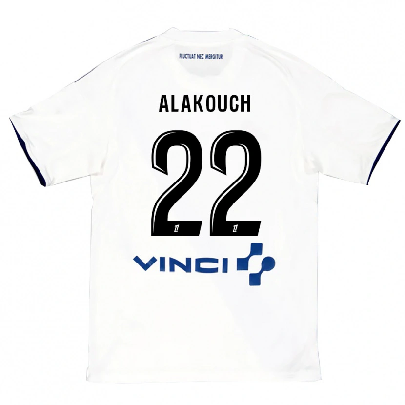 Danxen Kinder Sofiane Alakouch #22 Weiß Blau Auswärtstrikot Trikot 2025/26 T-Shirt Österreich