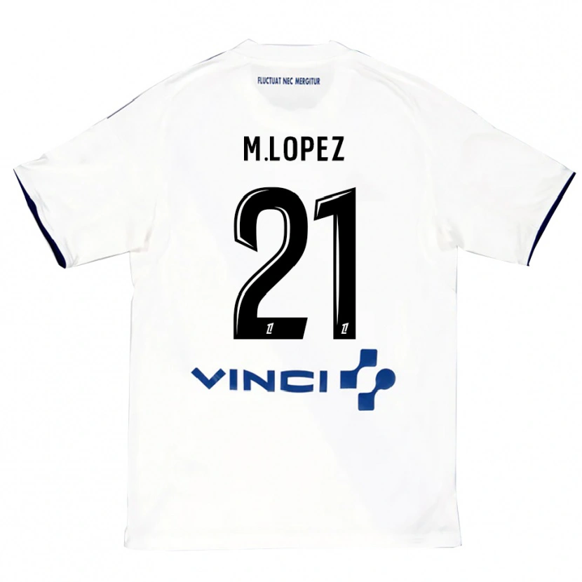 Danxen Kinder Maxime Lopez #21 Weiß Blau Auswärtstrikot Trikot 2025/26 T-Shirt Österreich