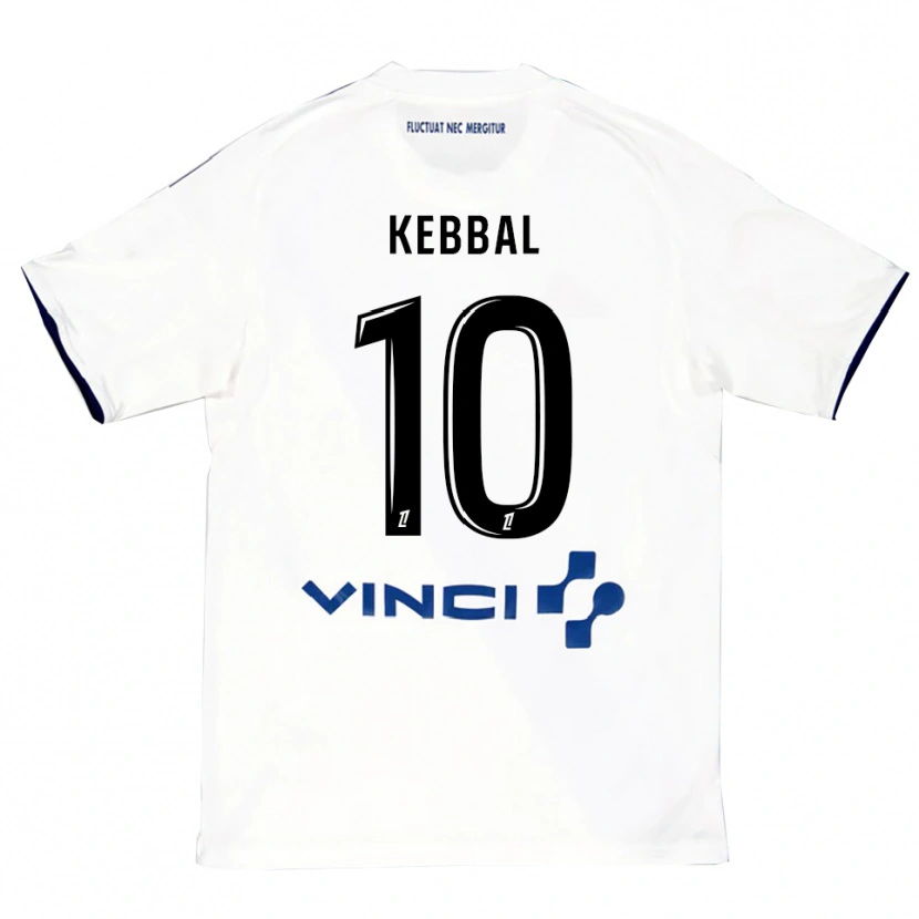 Danxen Kinder Ilan Kebbal #10 Weiß Blau Auswärtstrikot Trikot 2025/26 T-Shirt Österreich