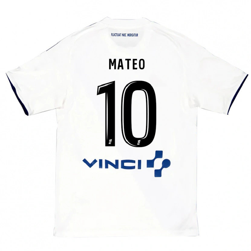 Danxen Kinder Clara Mateo #10 Weiß Blau Auswärtstrikot Trikot 2025/26 T-Shirt Österreich