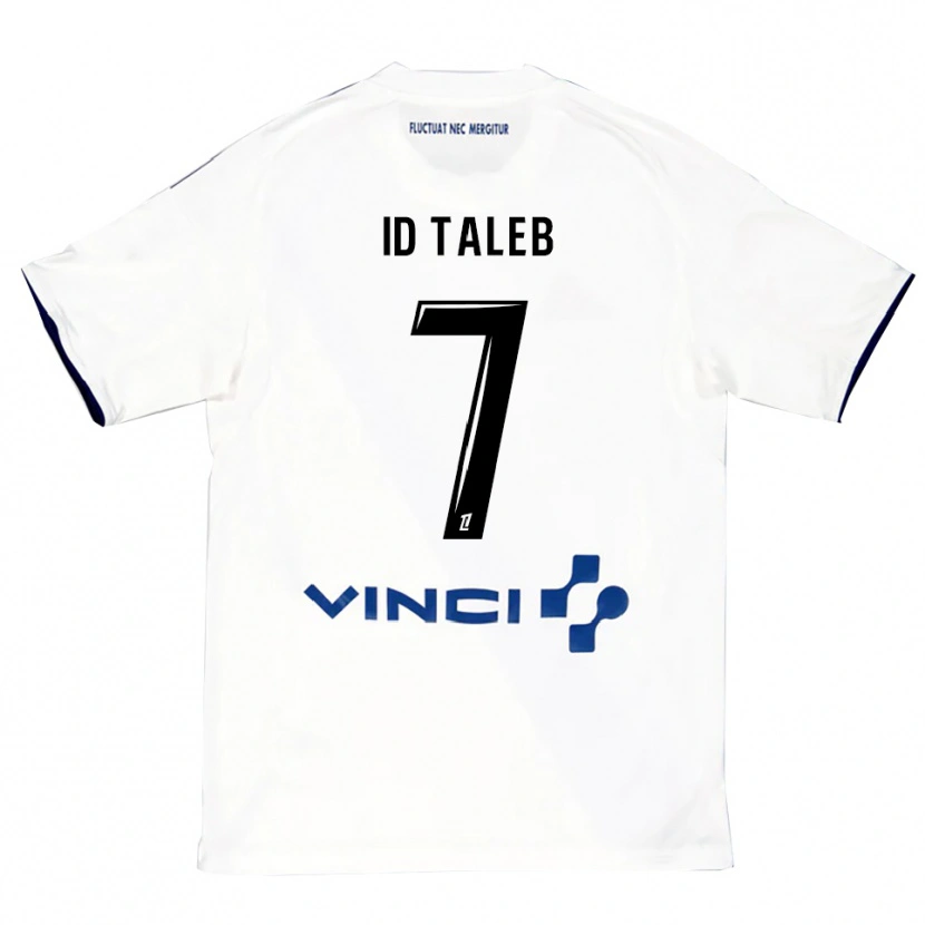 Danxen Kinder Samy Id Taleb #7 Weiß Blau Auswärtstrikot Trikot 2025/26 T-Shirt Österreich