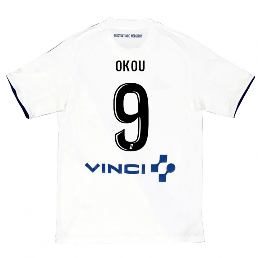 Danxen Kinder Christ Okou #9 Weiß Blau Auswärtstrikot Trikot 2025/26 T-Shirt Österreich