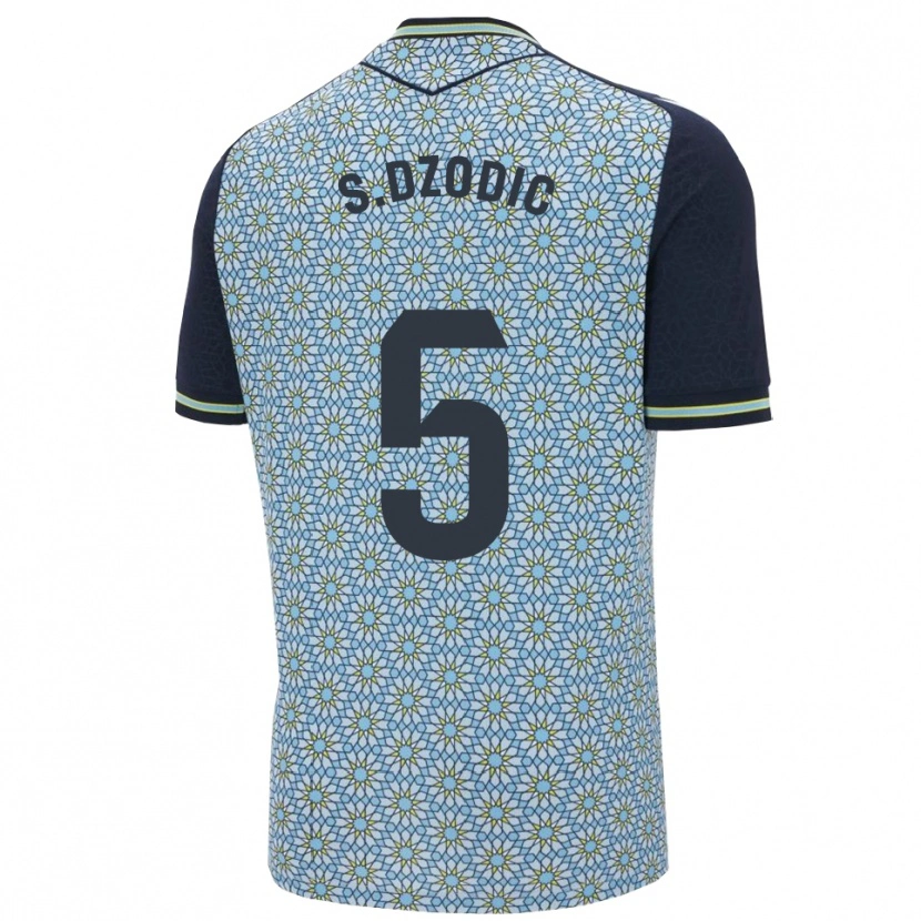 Danxen Kinder Stefan Dzodic #5 Blau Marine Auswärtstrikot Trikot 2025/26 T-Shirt Österreich