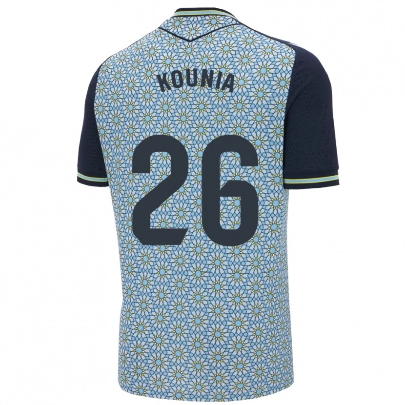 Danxen Kinder Houssam Kounia #26 Blau Marine Auswärtstrikot Trikot 2025/26 T-Shirt Österreich