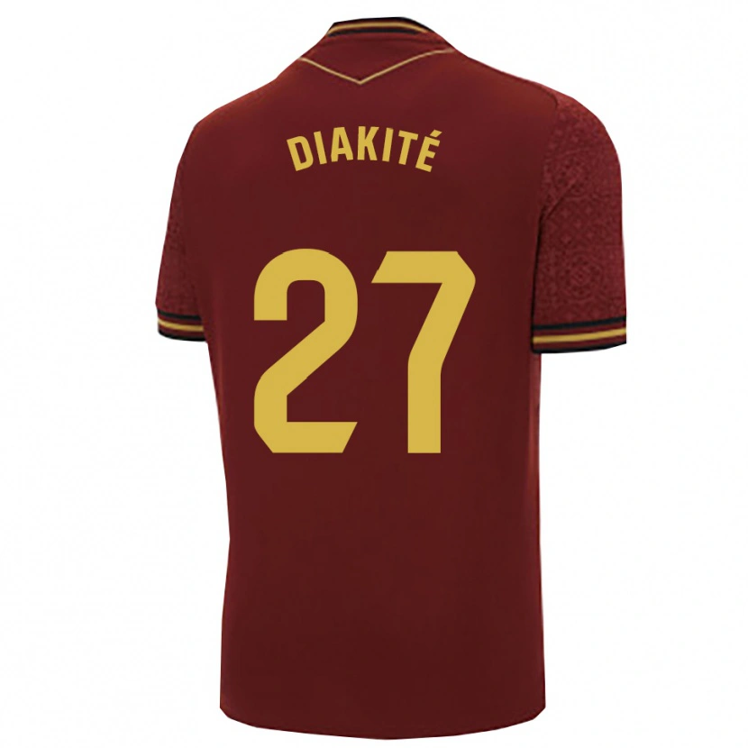 Danxen Kinder Moussa Diakité #27 Burgunderrot Gold Auswärtstrikot Trikot 2025/26 T-Shirt Österreich