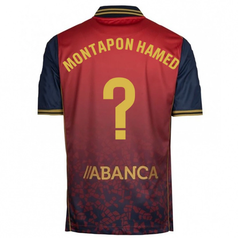 Danxen Kinder Fadil Montapon Hamed #0 Rot Marine Auswärtstrikot Trikot 2025/26 T-Shirt Österreich