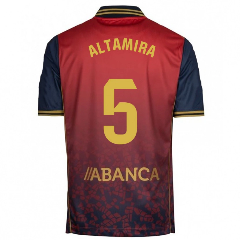 Danxen Kinder Inés Altamira #5 Rot Marine Auswärtstrikot Trikot 2025/26 T-Shirt Österreich