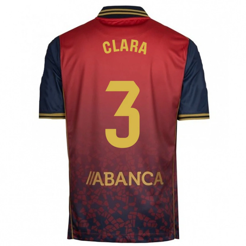 Danxen Kinder Clara Rodríguez #3 Rot Marine Auswärtstrikot Trikot 2025/26 T-Shirt Österreich