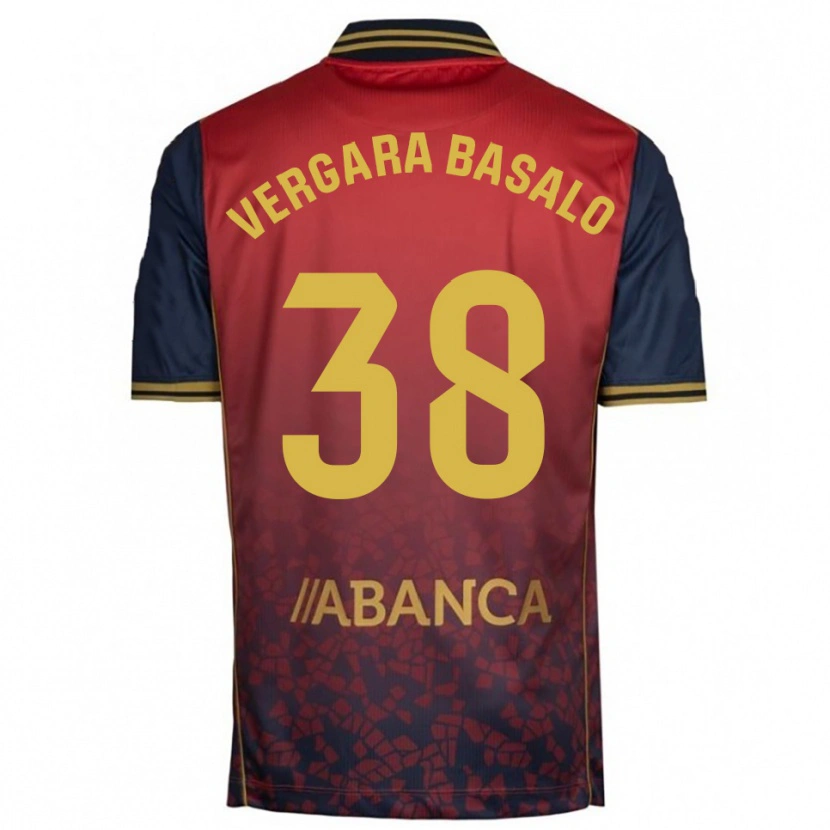 Danxen Kinder David Vergara Basalo #38 Rot Marine Auswärtstrikot Trikot 2025/26 T-Shirt Österreich